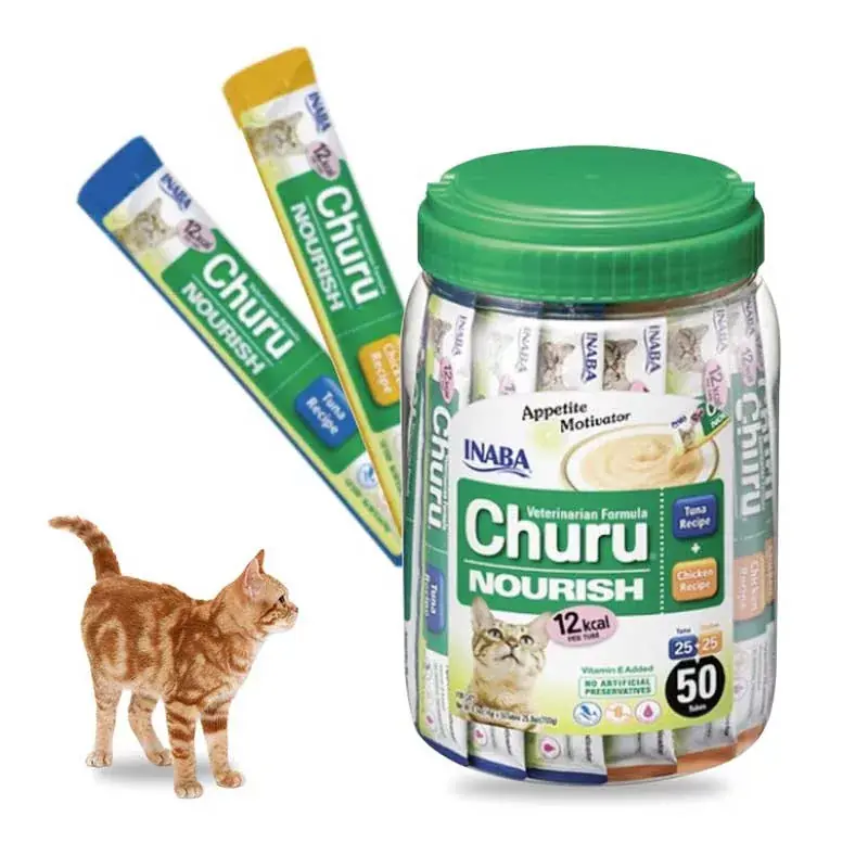 Biztonságos vásárlás INABA CAT CHURU NOURISH JUTIFALAT 14G TONHAL/CSIRKE