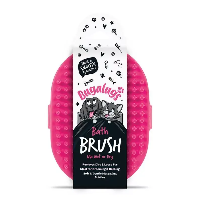 Gyors szállítás BUGALUGS BATH BRUSH 13CM PINK