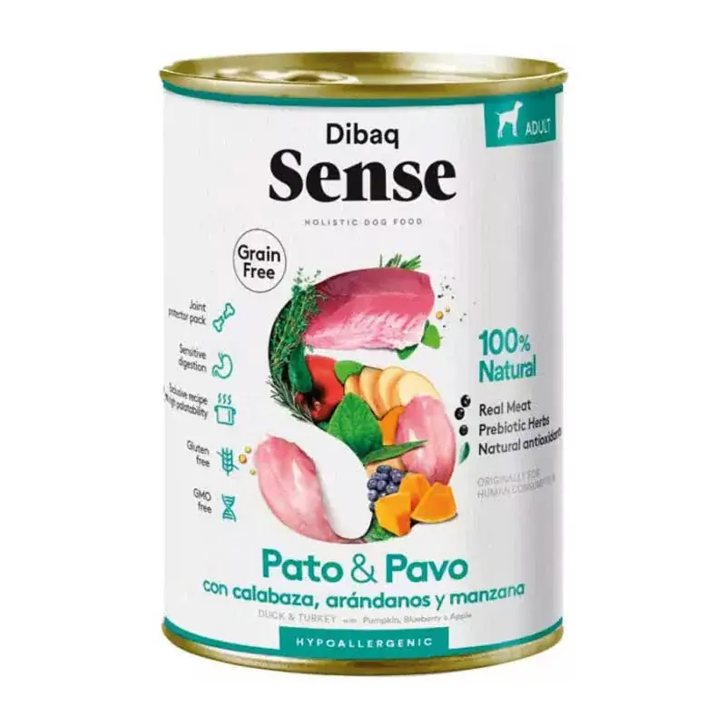 Biztonságos fizetés Dibaq Sense DOG cans DUCK-TURKEY 380g KACSA-PULYKA