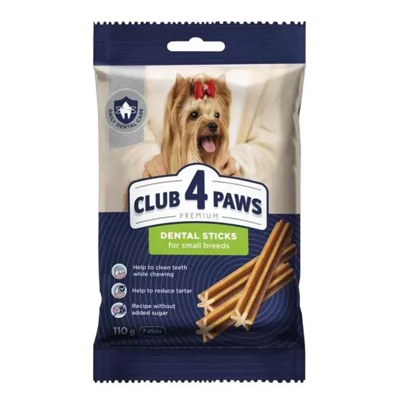 Újdonság CLUB4PAWS DOG DENTAL STICK 110G SMALL BREEDS