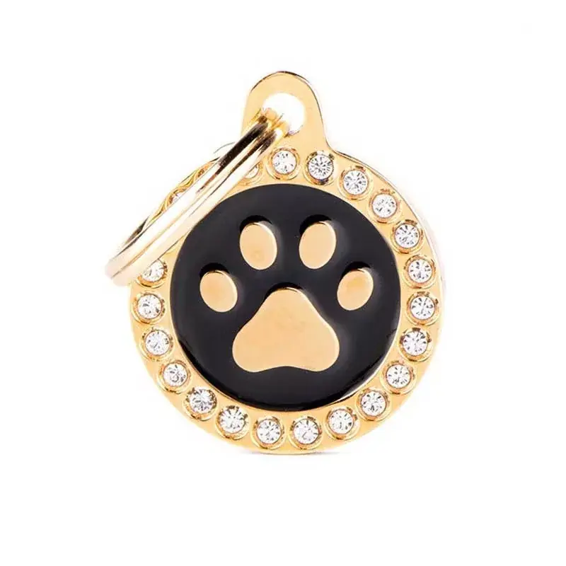MY FAMILY GLAM CIRCLE STRASS MANCS GOLD-BLACK Kedvezmény