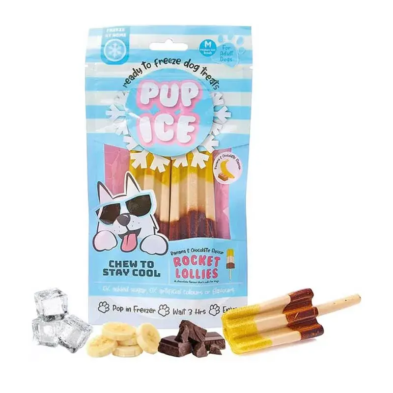 Expressz szállítás PUP ICE ROCKET LOLLIES BANÁN-CSOKI 90G M 2DB-OS FAGYI