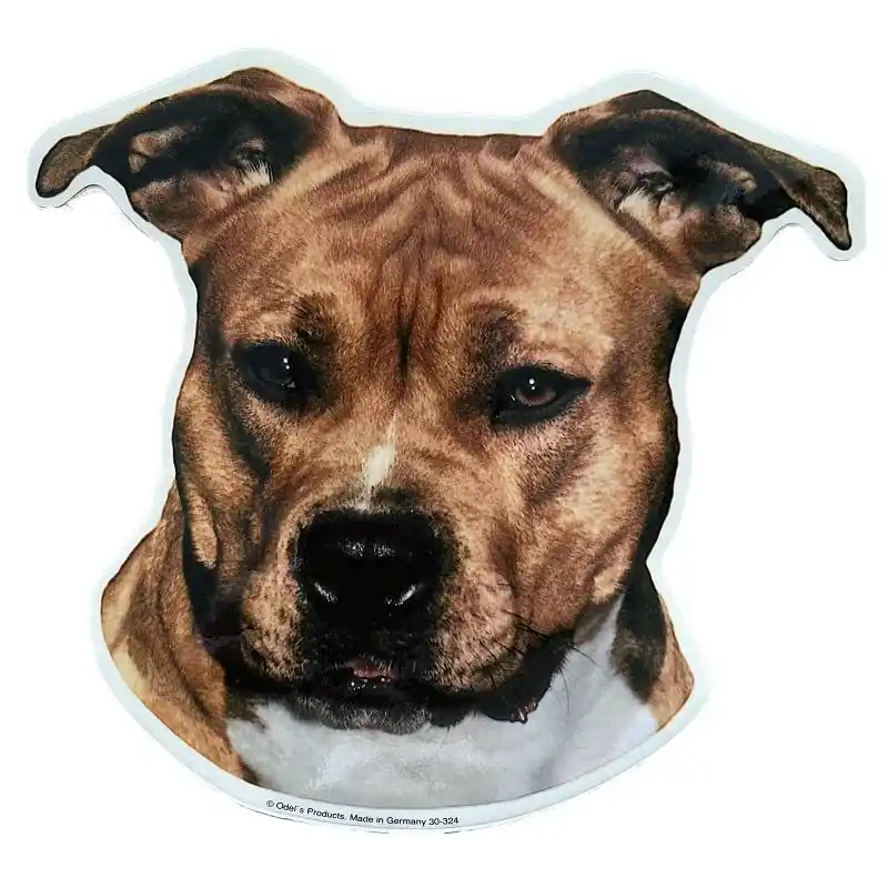 Árengedmény Barna amerikai staffordshire terrier kutyás matrica