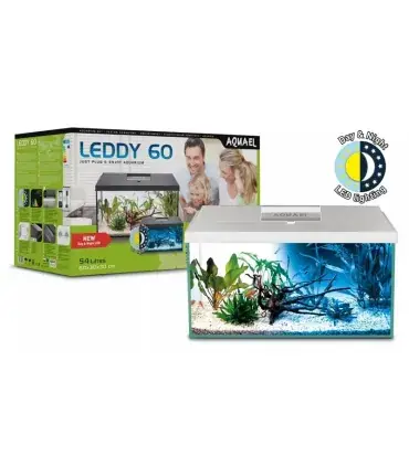 AquaEl Leddy 60 Day & Night LED white akvárium szett - 54 liter - fehér Azonnal elérhető