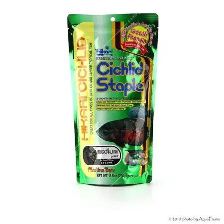 Hikari Cichlid Staple Medium - 250 g (750 ml) - lebegő granulátum haleledel sügéreknek Csak ma