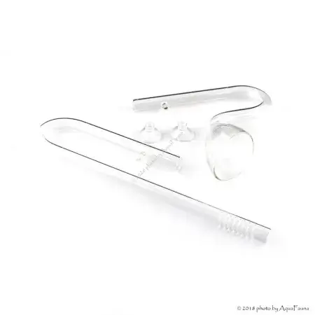 Akciós ár ISTA üveg beömlő és kifolyó cső szett 16 mm - lilypipe
